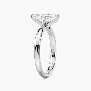 1.00 CT Elongated Marquise Cut Lab Grown Diamond Engagement <b>Ring</b> Solitaire Setting <b>14K</b> Solid <b>Gold</b> Classic Bridal <b>Ring</b> for Women - Product Image 3