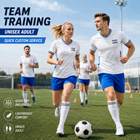 24 maillots de football de haute qualité pour la Coupe d'Europe, vêtements d'entraînement à séchage rapide, maillots de football à manches courtes, vêtements de football personnalisés unisexes