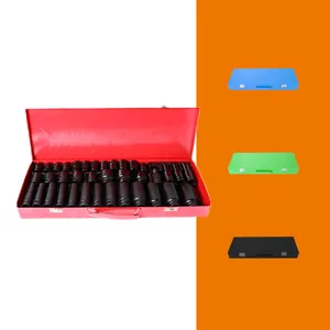 37 pcs công cụ sâu không khí tác động ổ cắm thiết lập Vua Metric 1/2 ổ điện cờ lê sửa chữa ổ cắm thiết lập