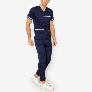 Uniforme de gommage pour hommes à prix réduit Ensembles d'uniformes de gommage respirants sur mesure Col montant Manches courtes Active Wear Uniforme de gommage pour hommes - Product Image 3