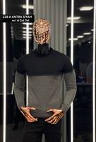 Suéter Casual de Invierno para Hombre, Cuello Redondo, Manga Larga, Cálido, de Algodón, con Estampado Jacquard, Logotipo, Rayas y Letras
