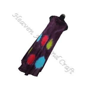 Robe Maxi en rayonne de qualité supérieure pour femmes vêtements de plage ethniques faits à la main avec devant ouvert pour une tenue de fête ou une utilisation à la plage - Product Image 4