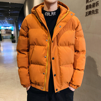 Veste d'hiver pour homme en gros personnalisée, veste épaisse en duvet de canard blanc brillant surdimensionnée, veste d'hiver pour homme en duvet