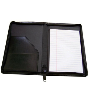 Bìa Đựng Tài Liệu Hội Nghị Có Khóa Kéo A4 Bằng Da Màu Đen/Bìa Đựng Tài Liệu Điều Hành/Bìa Cứng Bằng Da - Product Image 1