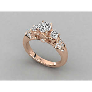 14K Gold Solitaire Ring for Ladies with Lab Grown Diamond - Product Image 4