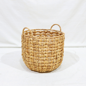 Juego de Cestas de Almacenamiento de Jacinto de Agua Tejidas a Mano Artex Dong Thap con Asas (3 piezas) - Product Image 5