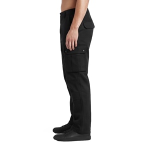 Pantalones Cargo Negros para Hombre de Amazing Industries, Cintura Media, Lona 100% Algodón, Transpirables, Ecológicos, de Secado Rápido, Alta Calidad - Product Image 3