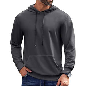 Sudadera CON CAPUCHA DE siguiente nivel con cordón informal para hombre ligero de algodón con bolsillo - Product Image 5