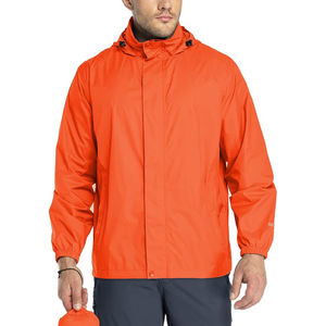 Packable Rain <b>Jacket</b> <b>Men's</b> Lightweight Waterproof Rain Shell <b>Jacket</b> Raincoat with Hood for Golf <b>Cycling</b> Windbreaker - Product Image 4