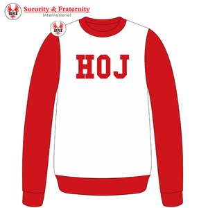 Sudadera de algodón con forro polar para mujer con bordado de Heroines of Jericho |   Sudadera de Cuello Redondo de Forro Polar de Poliéster Personalizada con Bordado Masónico HOJ para Mujer - Product Image 6