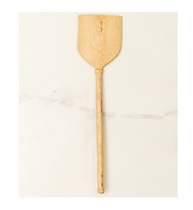 Cuchara sólida ecológica para casa natural, espátula para comida, cuchara ranurada, batidor, madera de acacia, juego de queso para cocinar, herramientas de madera - Product Image 1