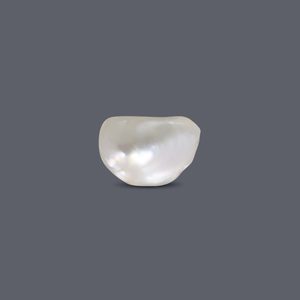 Perle de Basra 5,92 carats, perle d'eau douce naturelle, bouton de perle blanc rose et variantes de couleur pour bijoux et fabrication de bijoux - Product Image 2