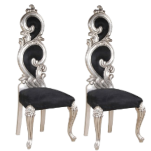 Sillas de trono de boda, sillas de comedor de plata, sillas de trono únicas con respaldo alto para bodas, fabricación en Indonesia - Product Image 6