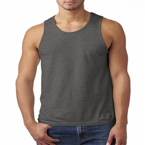 Wholesale Soft Cotton Fabric Men's tank <b>Top</b> - Product Image 5