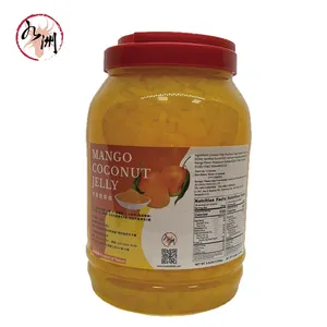 Jiuzhou_ Mango Coconut Jelly 3.85kg- Best Taiwan Bubble Tea Supplier, Coconut Jelly