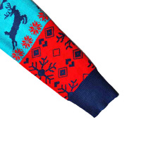 Maßgeschneidertes Weihnachtspullover-Design Personalisiertes Muster Acryl Cartoon Unisex Strickpullover Hersteller