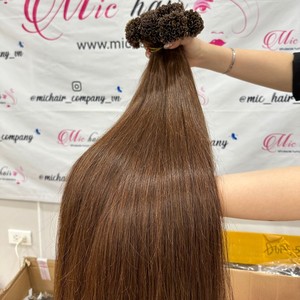 PELO RUSO K U I V PUNTA PLANA QUERATINA COLORES DE CALIDAD PREMIUM TONOS EXTENSIONES DE CABELLO HUMANO ESLAVICO - Product Image 2