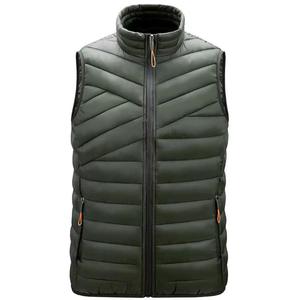 Chaleco de plumón Chaleco cálido acolchado Chaqueta de plumón sin mangas de ganso ultraligera de invierno para hombre personalizada - Product Image 6