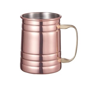 Tasse de mule de Moscou martelée à la main en cuivre pur 100% | Fabricant de tasses en cuivre | Tasses à bière en métal cuivre en gros - Product Image 5