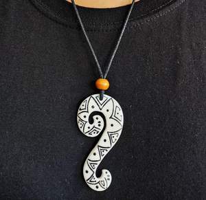 DIFFRANT AMAZING Imitation Ivory Necklace PANDANE Dragon's Teeth Pendant Cool Choker Retro <b>Jewelry</b> Tribal StyleBone Necklace - Product Image 5