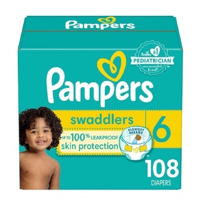 แพมเพิอร์ผ้าอ้อมเด็กผ้าอ้อมเด็กแบบนุ่มและแห้งพิเศษจำนวน6 108 - Product Image 2