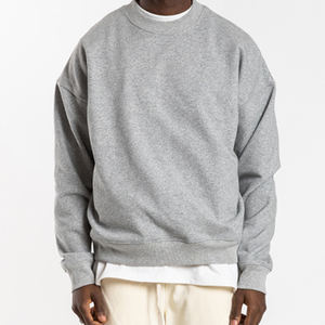 Vente en gros de haute qualité Slim Fit hommes Basics Sweatshirts 100% coton plaine sweat à col rond à vendre - Product Image 3