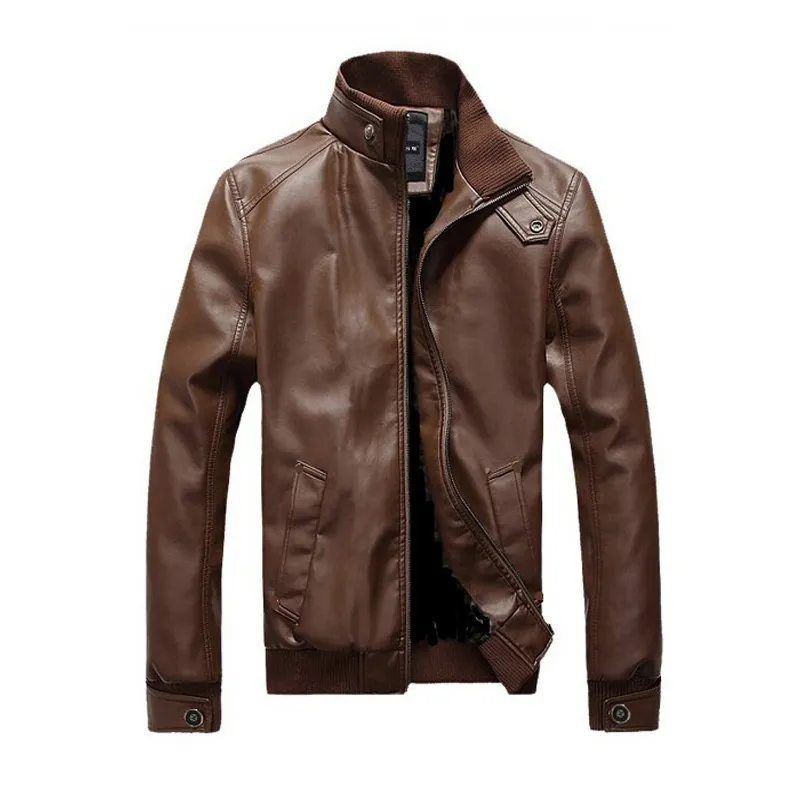 Wholesale mens custom slim windbreaker pu leather jacket for men riding jacket motorcycle | Professional Latest Model Jacket