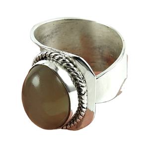 Natural Moonstone <b>Ring</b> for Women <b>Girls</b> 925 Solid Sterling Silver <b>Ring</b> Gemstone Jewelry Handmade Bezel Set Jewelry Bulk Suppliers - Product Image 1