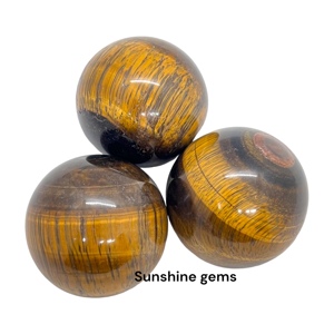 ลูกบอลคริสตัลทรงกลมตาเสืออัญมณีธรรมชาติสำหรับการนั่งสมาธิการตกแต่งบ้านเป็นจำนวนมาก - Product Image 5