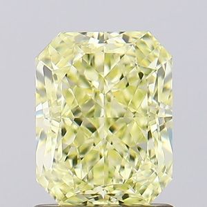 เพชรแท้ทรงเรเดียนท์คัท สีเหลืองอ่อนแฟนซี ความใส VVS-VS น้ำหนัก 1.50-1.70 กะรัต ระดับหรูหราสำหรับเครื่องประดับงานแต่งงาน  นำเข้าจากอินเดีย ได้รับการรับรอง - Product Image 1