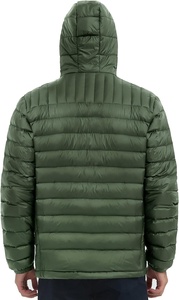 แจ็คเก็ตขนเป็ดมีฮู้ดสำหรับผู้ชาย, เสื้อโค้ทให้ความอบอุ่นน้ำหนักเบากันลม - Product Image 2