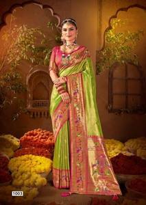 Collection de saris en soie de qualité supérieure modernes Vêtements ethniques pour les fêtes d'été et les festivals culturels Commandes en gros Bienvenue - Product Image 6