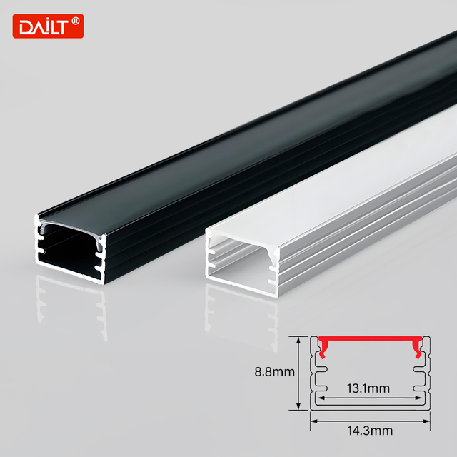 High Quality Custom Length T5 Anodized Aluminum Alloy Linear Light LED Aluminum Profile Channel with Diffuser Led Channel