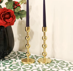 Bougeoirs en métal doré les plus vendus pour Noël pour la maison fête de mariage bougeoir en métal décor de salon intérieur - Product Image 1