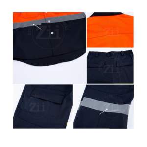 Factory Supply Custom 100% Cotton Denim Flame-Retardant Hi-Visibility <b>Overalls</b> Jumpsuit <b>Waterproof</b> Workwear Coveralls Mechanic - Product Image 6