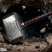 Marteau de Thor Avengers, accessoire de cosplay d'Halloween, léger, en mousse PU respirante, jouet tendance