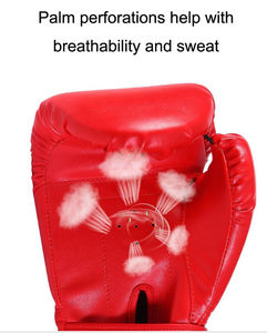 ถุงมือชกมวยสั่งทำขายส่ง คุณภาพสูง หนังแท้ จับกระชับมือ กันน้ำ ระบายอากาศได้ดี บริการ OEM - Product Image 4