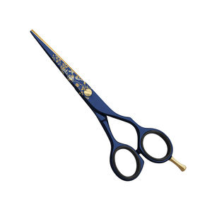 Tijeras de Peluquería Profesionales de Acero Inoxidable, Recubiertas de Papel de Color Premium, Tijeras de Corte de Pelo de 5.5 Pulgadas con Apoyo para Dedos Ajustable - Product Image 1