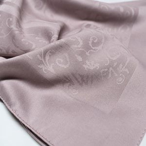 Wafa Plain Dyed Jacquard Square Scarf Matte Finish Silky Soft 110x110 Cm Premium Polyester Casual Four Seasons <b>Framed</b> Design - Product Image 1