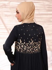 Nuevo mejor diseño cómodo señoras largas Abayas personalizado OEM personalizado al por mayor islámico Abaya de las mujeres en el precio bajo - Product Image 5