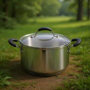 Cacerola Inox (24cm) profunda con tapa TEMPRA Cromo brillante 012896031624 - Product Image 3