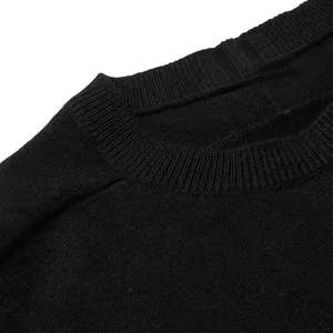 Vente en gros de pulls pour hommes en laine de cachemire personnalisés hiver pull tricoté couleur unie dernière mode de haute qualité sur mesure - Product Image 6