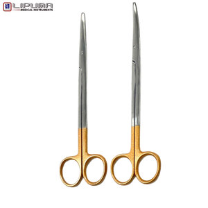 Tijeras Metzenbaum manuales de grado 2 O.R, 7 pulgadas, y CVD STR, instrumento de disección veterinaria de precisión, MOL - Product Image 2