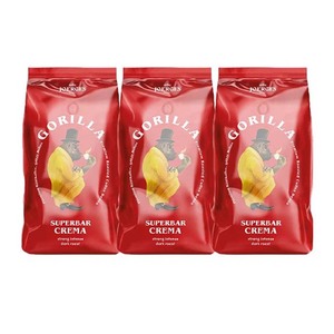 Alta calidad Gorilla Espressobohnen Super Bar Crema 1kg Premium granos de café suave Aroma rico sabor Ideal para Espresso - Product Image 3