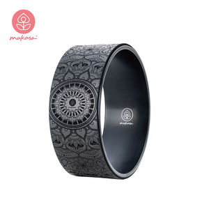 ล้อโยคะ Mukasa ปรับแต่งโลโก้ได้ ขนาดเส้นผ่านศูนย์กลาง 32 ซม. รับน้ำหนักได้มาก พื้นผิวไม้ก๊อกกันลื่น เป็นมิตรกับสิ่งแวดล้อม ผลิตจากพลาสติก ABS - Product Image 6