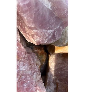 Natural Rose Quartz <b>Blocks</b> 15-30 cm for Lapidary & Decorative Slabs - Product Image 5