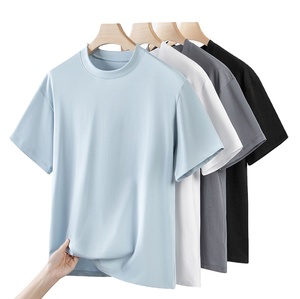Camisetas al por mayor para hombre, 100% algodón, personalizadas con impresión de logotipo, de alta calidad, lisas, tallas grandes. - Product Image 1