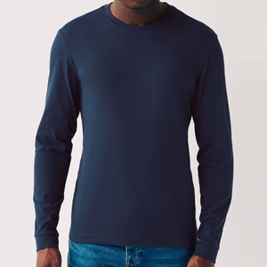 Camiseta de Manga Larga con Cuello Redondo para Hombre, 100% Algodón Jersey, Corte Regular, Personalizada con Impresión, Trackstar OEM, Marca Privada TSI-G05-P0008 - Product Image 5