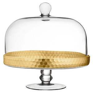 ขาตั้งเค้กโลหะพรีเมียมพร้อมโดมแก้ว เหมาะสำหรับการจัดแสดงเบเกอรี่ระดับมืออาชีพและการจัดวางขนมในครัวที่บ้าน - Product Image 1