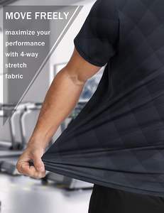 Camiseta Deportiva para Hombre, Camiseta de Gimnasio de Secado Rápido, Absorbe la Humedad, para Correr, Entrenamiento, Manga Corta - Product Image 4